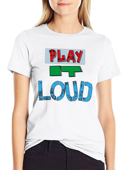 Play It Loud Graphic Tee - Casual Style