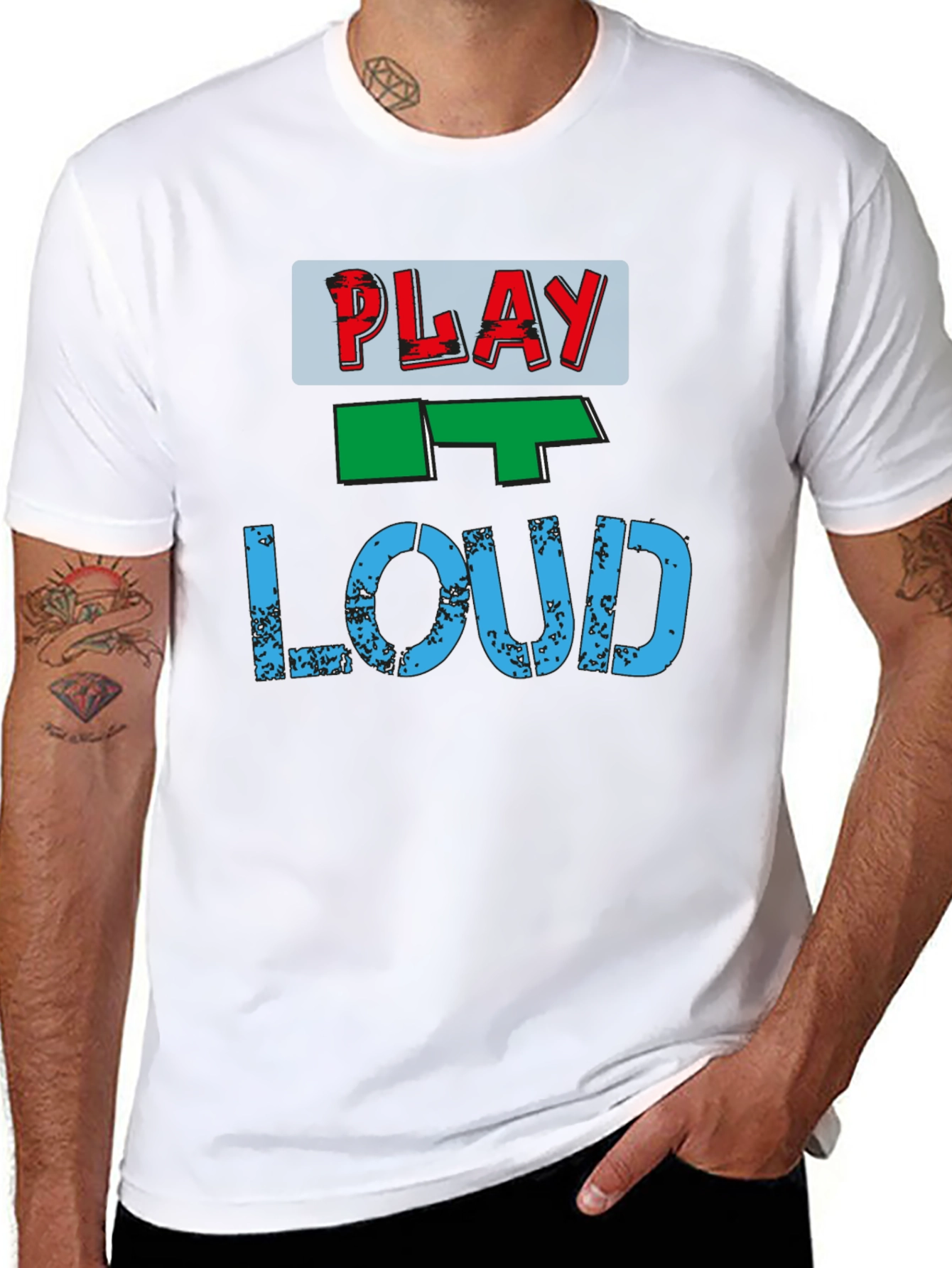 Play It Loud Graphic Tee - Casual Style