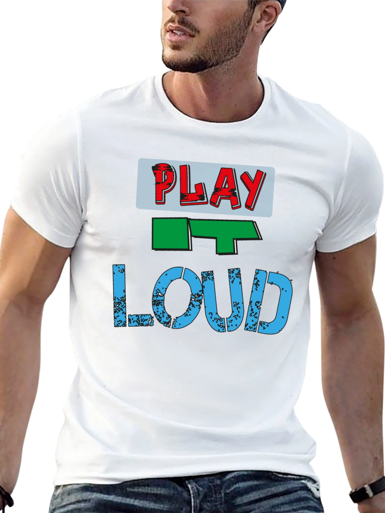Play It Loud Graphic Tee - Casual Style
