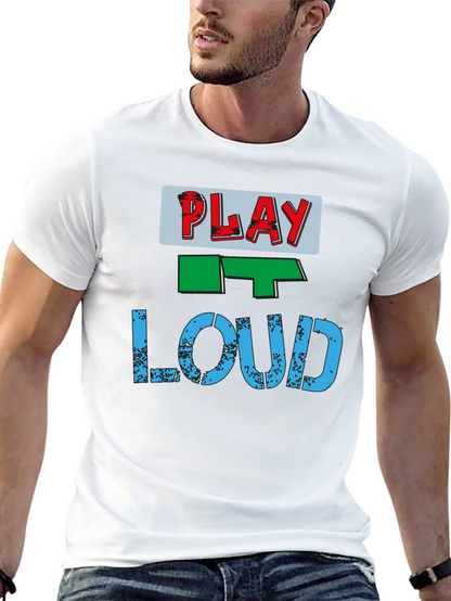 Play It Loud Graphic Tee - Casual Style