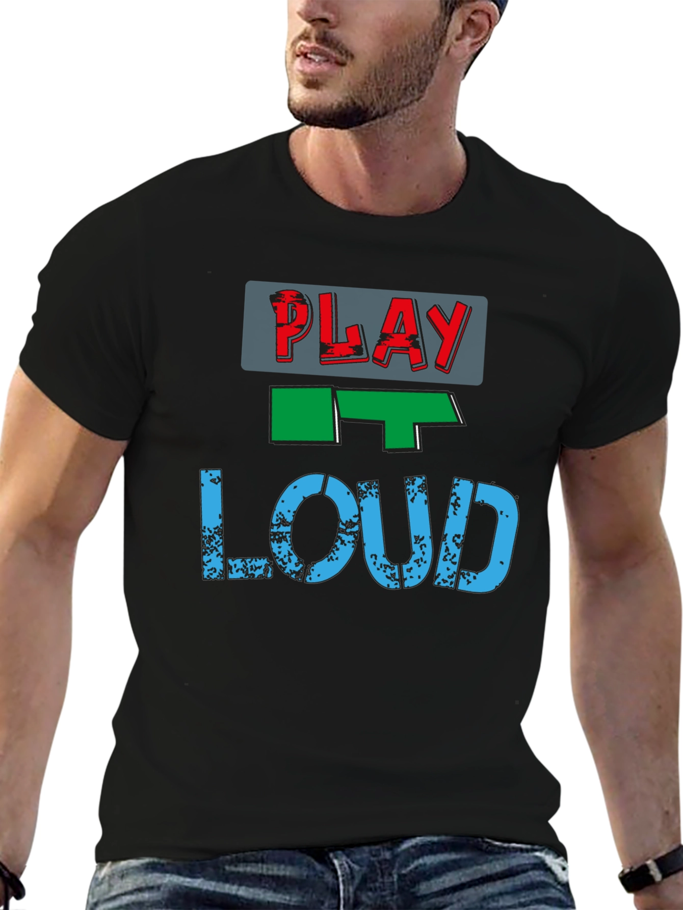 Play It Loud Graphic Tee - Casual Style