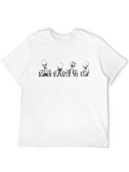 Skeleton Graphic Tee - Unique Halloween Style