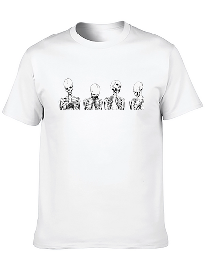 Skeleton Graphic Tee - Unique Halloween Style