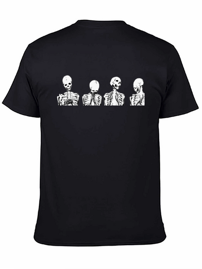 Skeleton Graphic Tee - Unique Halloween Style