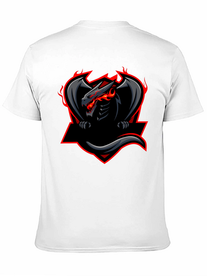 Mens Black Dragon Graphic Tee