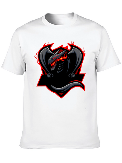 Mens Black Dragon Graphic Tee
