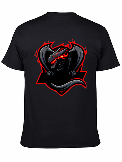 Mens Black Dragon Graphic Tee
