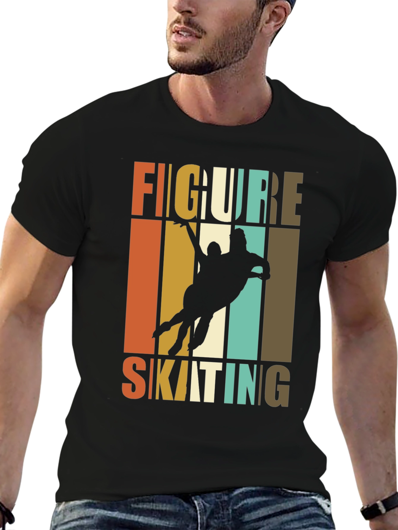 Retro Figure Skating T-Shirt | Ice Skating Graphic Tee