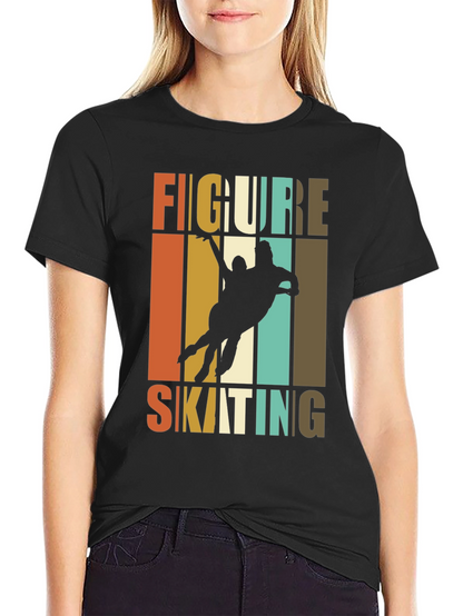 Retro Figure Skating T-Shirt | Ice Skating Graphic Tee