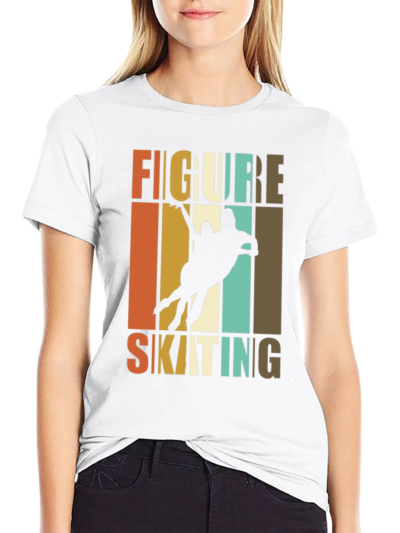 Retro Figure Skating T-Shirt | Ice Skating Graphic Tee