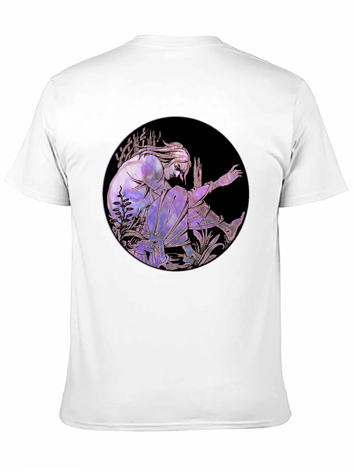 Artistic Graphic Tee - Stylish Black Cotton Blend