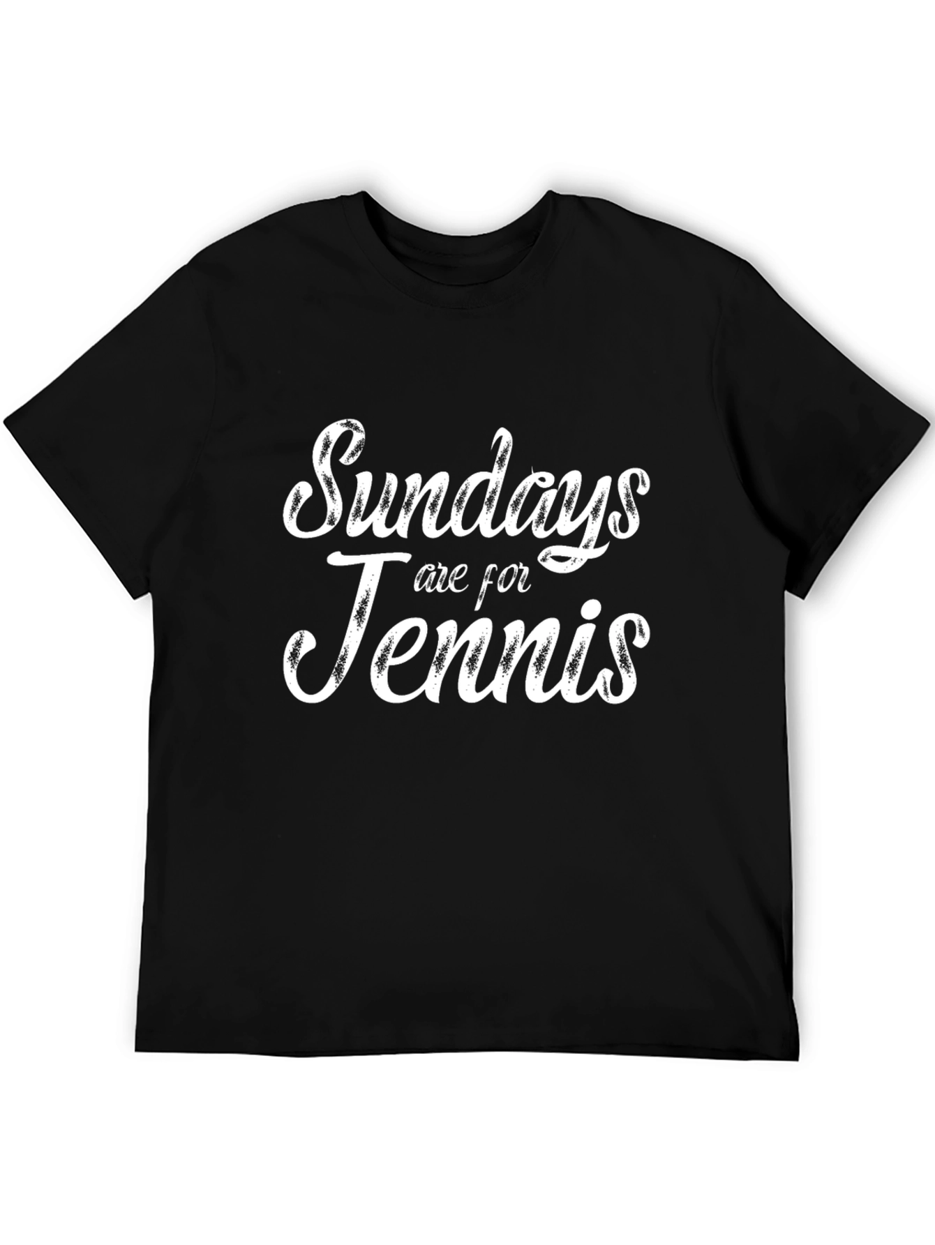 Sundays are for Tennis Graphic Tee - Black