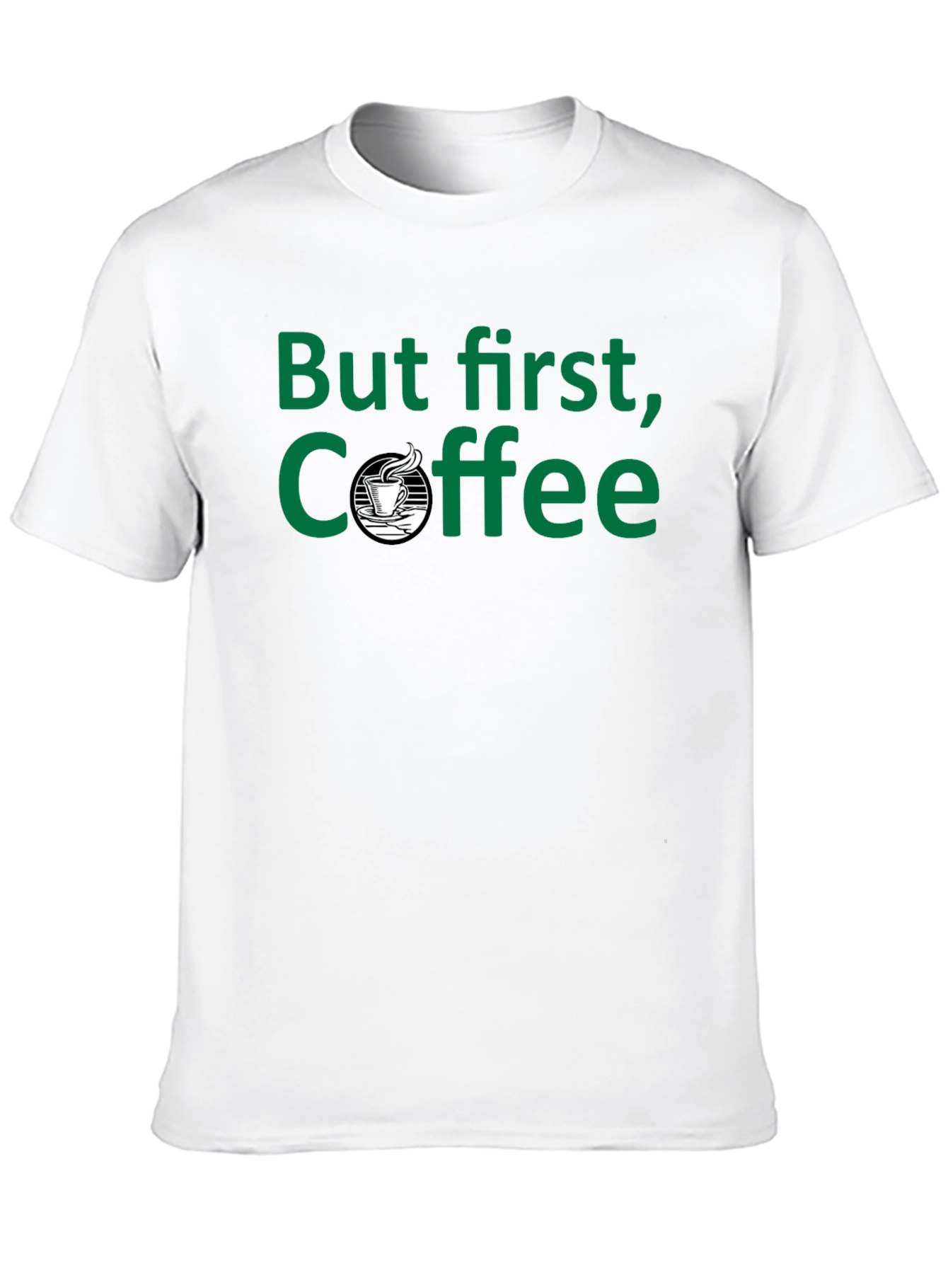 But First Coffee - Black T-Shirt