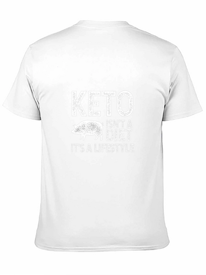 Keto Lifestyle Graphic Tee - Black Cotton