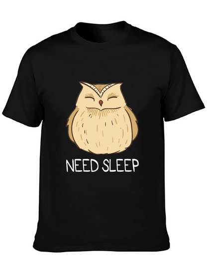 Need Sleep Owl Graphic T-Shirt