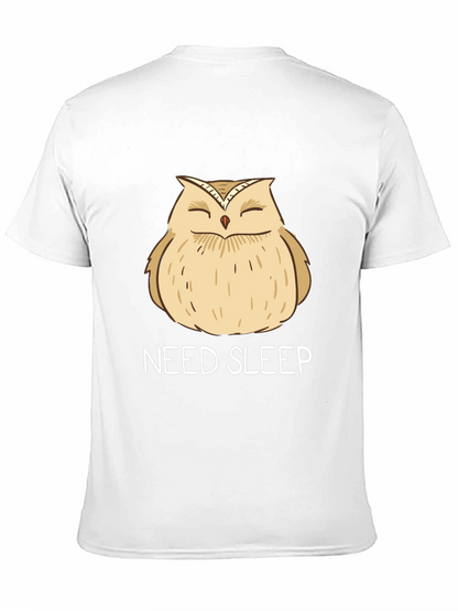 Need Sleep Owl Graphic T-Shirt