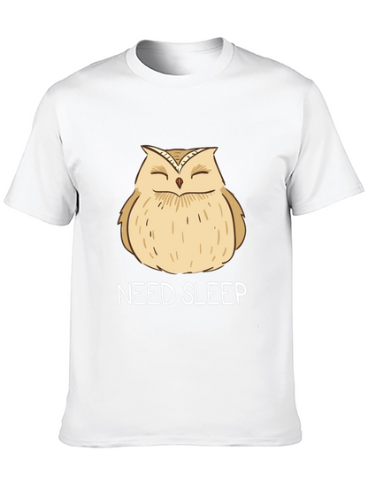 Need Sleep Owl Graphic T-Shirt