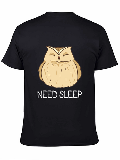 Need Sleep Owl Graphic T-Shirt