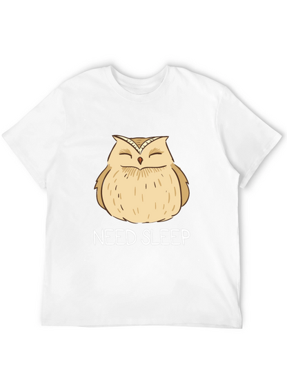 Need Sleep Owl Graphic T-Shirt