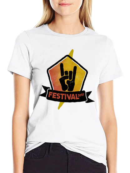 Festival 2017 Rock On Black T-Shirt