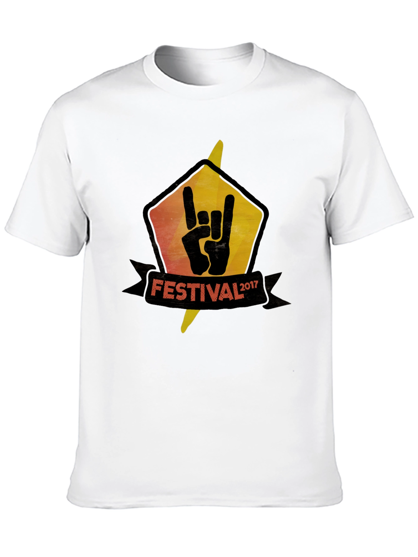 Festival 2017 Rock On Black T-Shirt