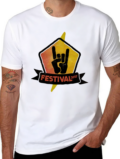 Festival 2017 Rock On Black T-Shirt