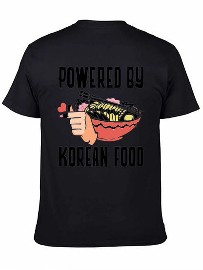 Powered By Korean Food Graphic T-Shirt
