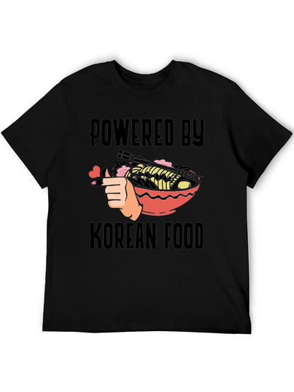 Powered By Korean Food Graphic T-Shirt