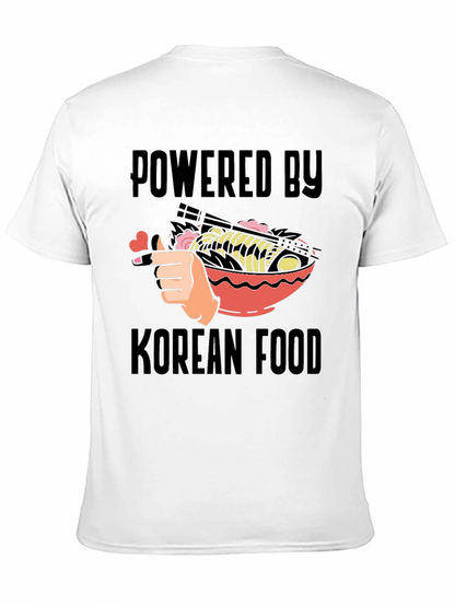 Powered By Korean Food Graphic T-Shirt