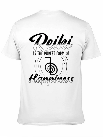 Reiki Happiness Black T-Shirt