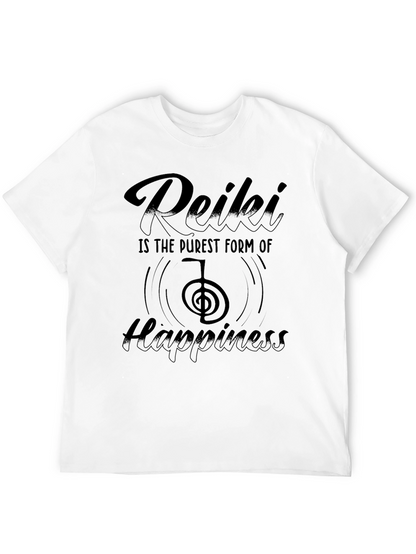 Reiki Happiness Black T-Shirt