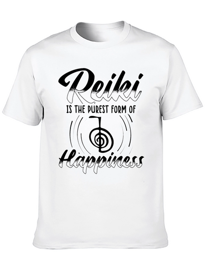 Reiki Happiness Black T-Shirt