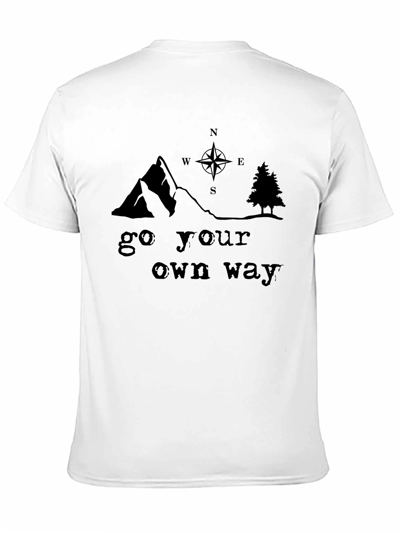 Go Your Own Way Graphic Tee - Black