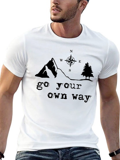 Go Your Own Way Graphic Tee - Black