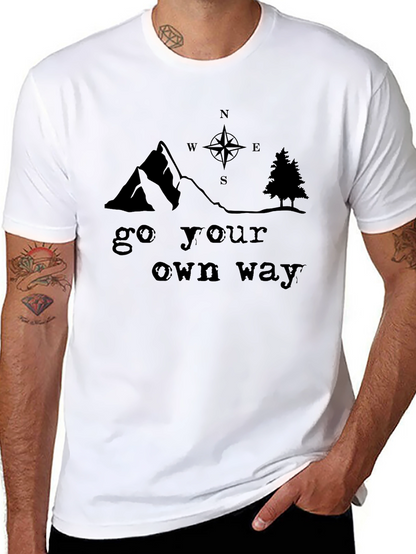 Go Your Own Way Graphic Tee - Black