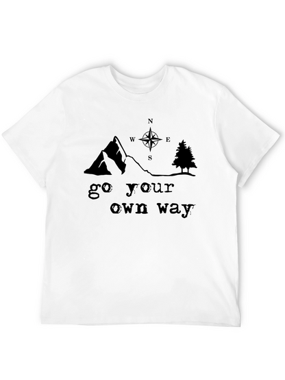 Go Your Own Way Graphic Tee - Black
