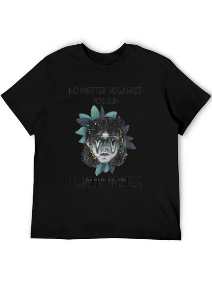 No Matter How Fast Graphic Print Tee