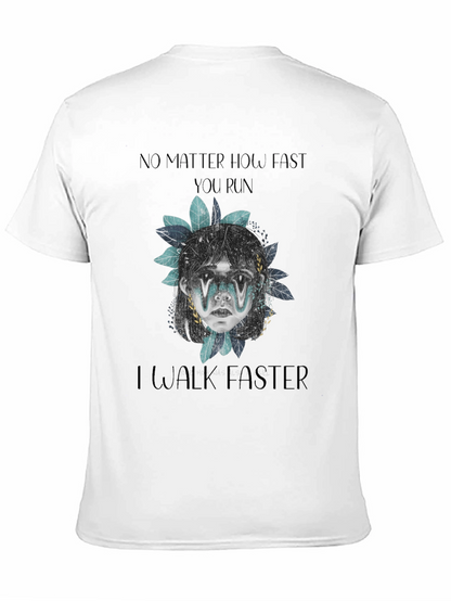 No Matter How Fast Graphic Print Tee