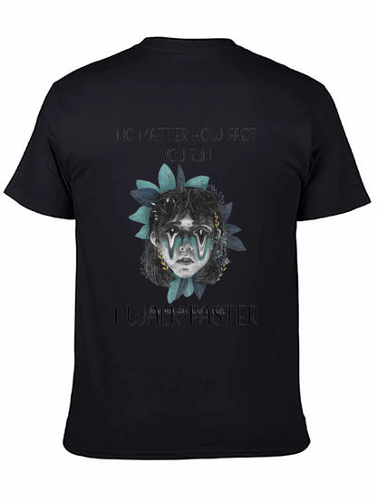 No Matter How Fast Graphic Print Tee