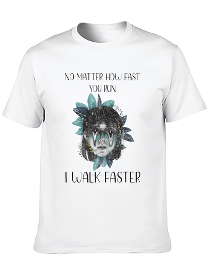 No Matter How Fast Graphic Print Tee
