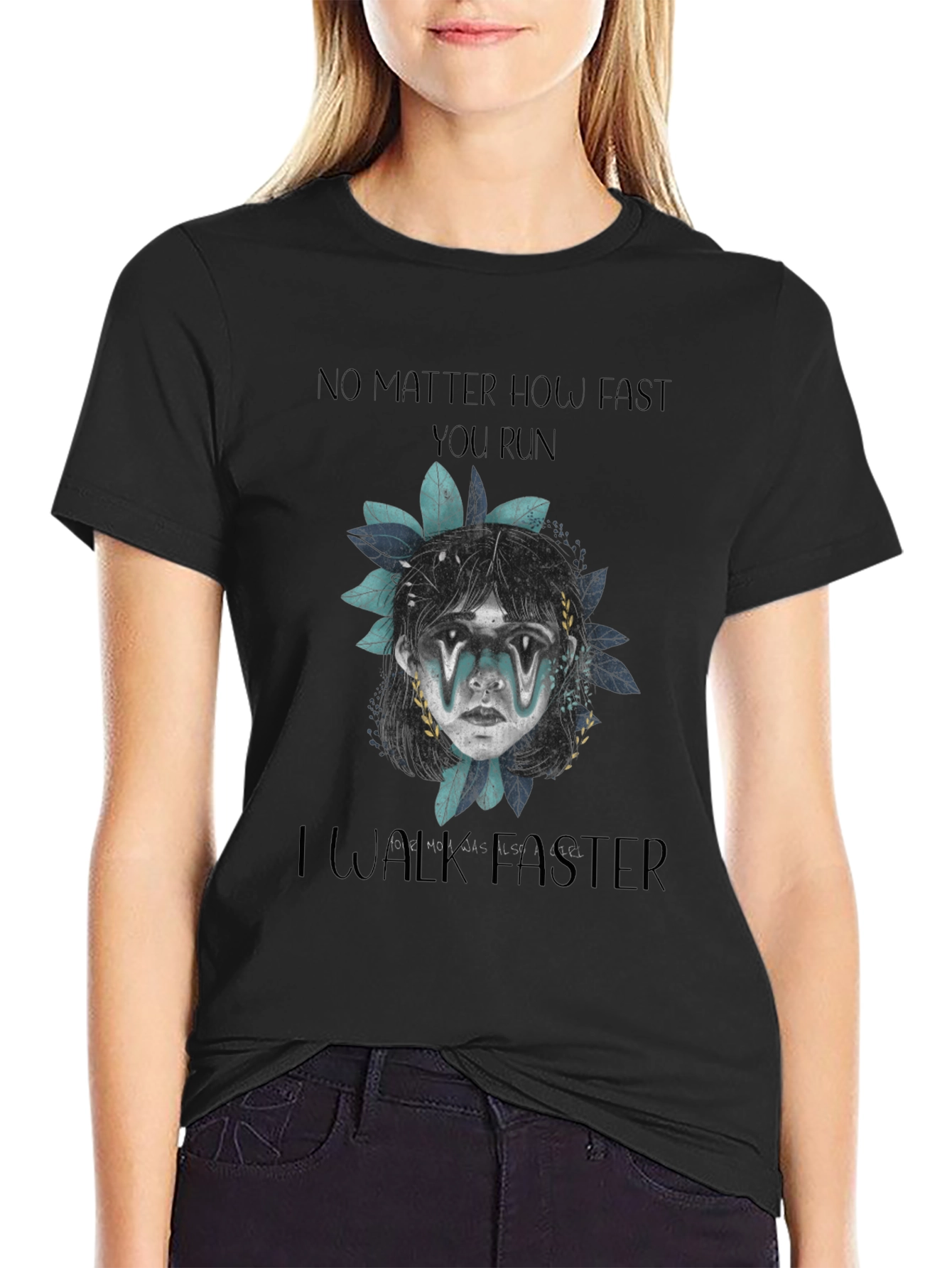 No Matter How Fast Graphic Print Tee