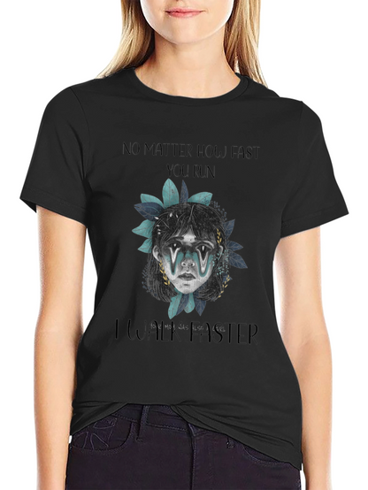 No Matter How Fast Graphic Print Tee
