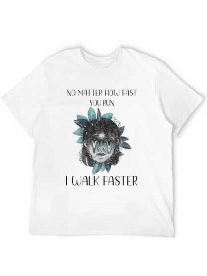 No Matter How Fast Graphic Print Tee
