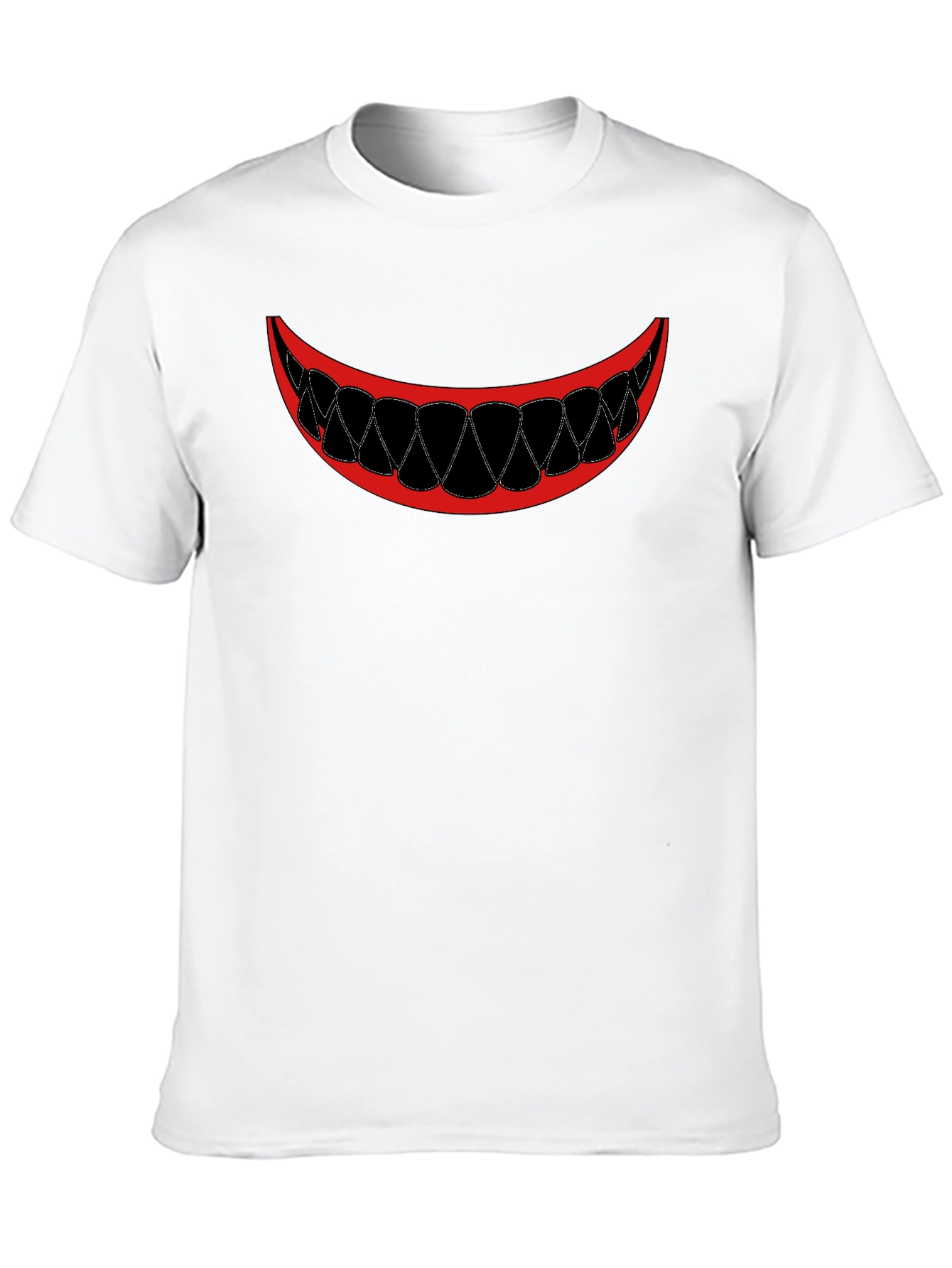 Scary Smile Graphic Tee - Mens Black T-Shirt