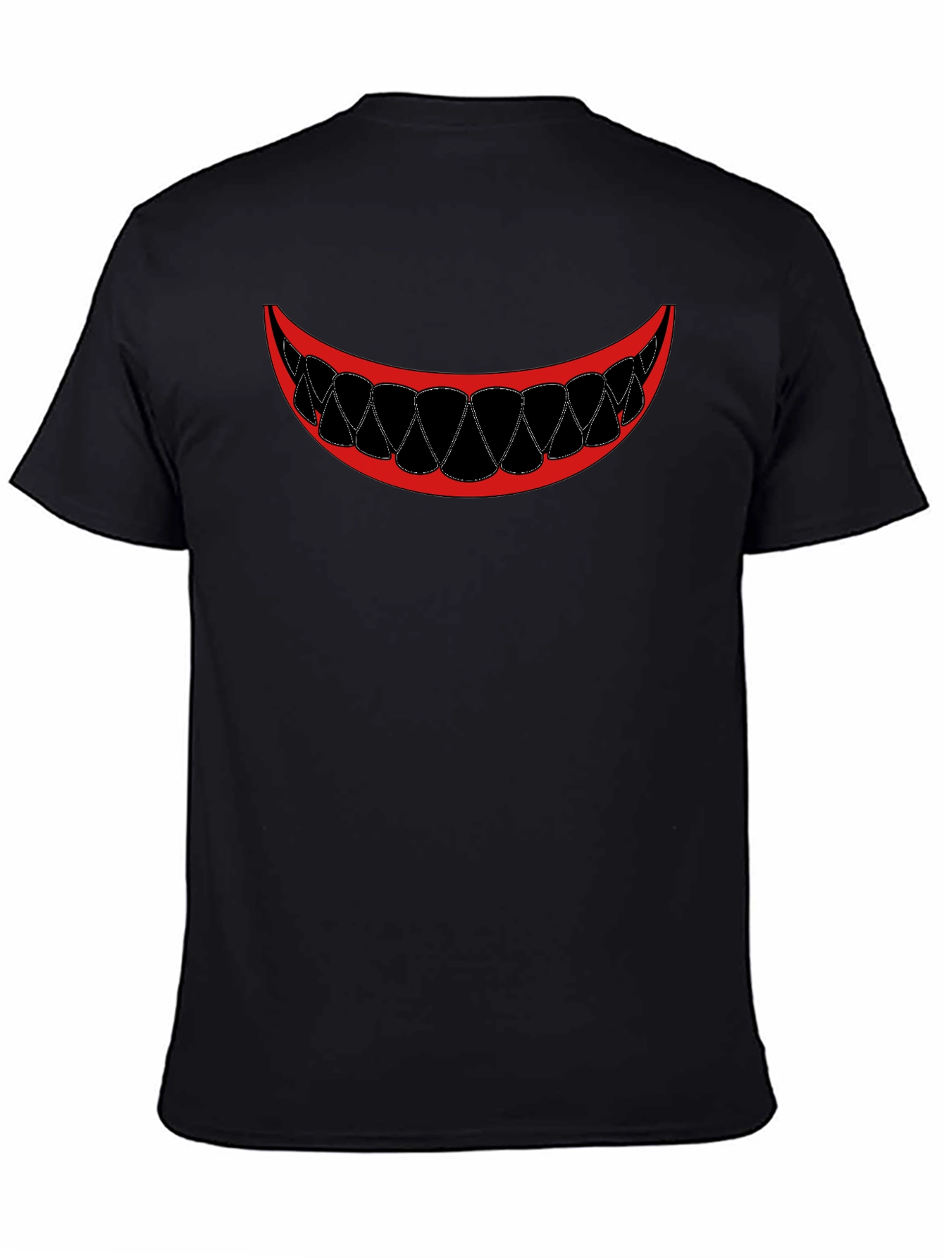 Scary Smile Graphic Tee - Mens Black T-Shirt