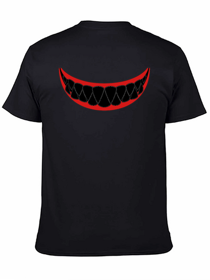 Scary Smile Graphic Tee - Mens Black T-Shirt