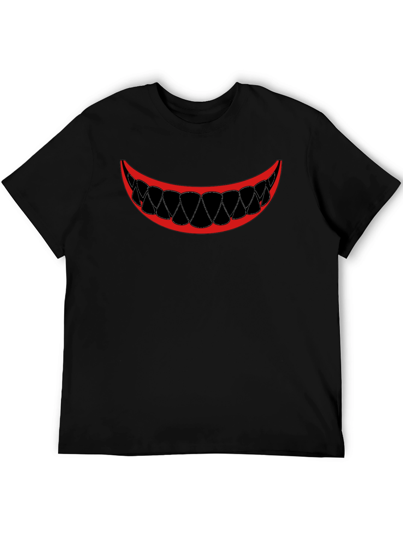 Scary Smile Graphic Tee - Mens Black T-Shirt