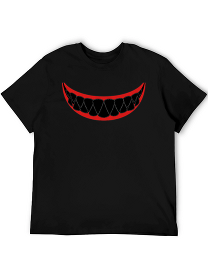 Scary Smile Graphic Tee - Mens Black T-Shirt