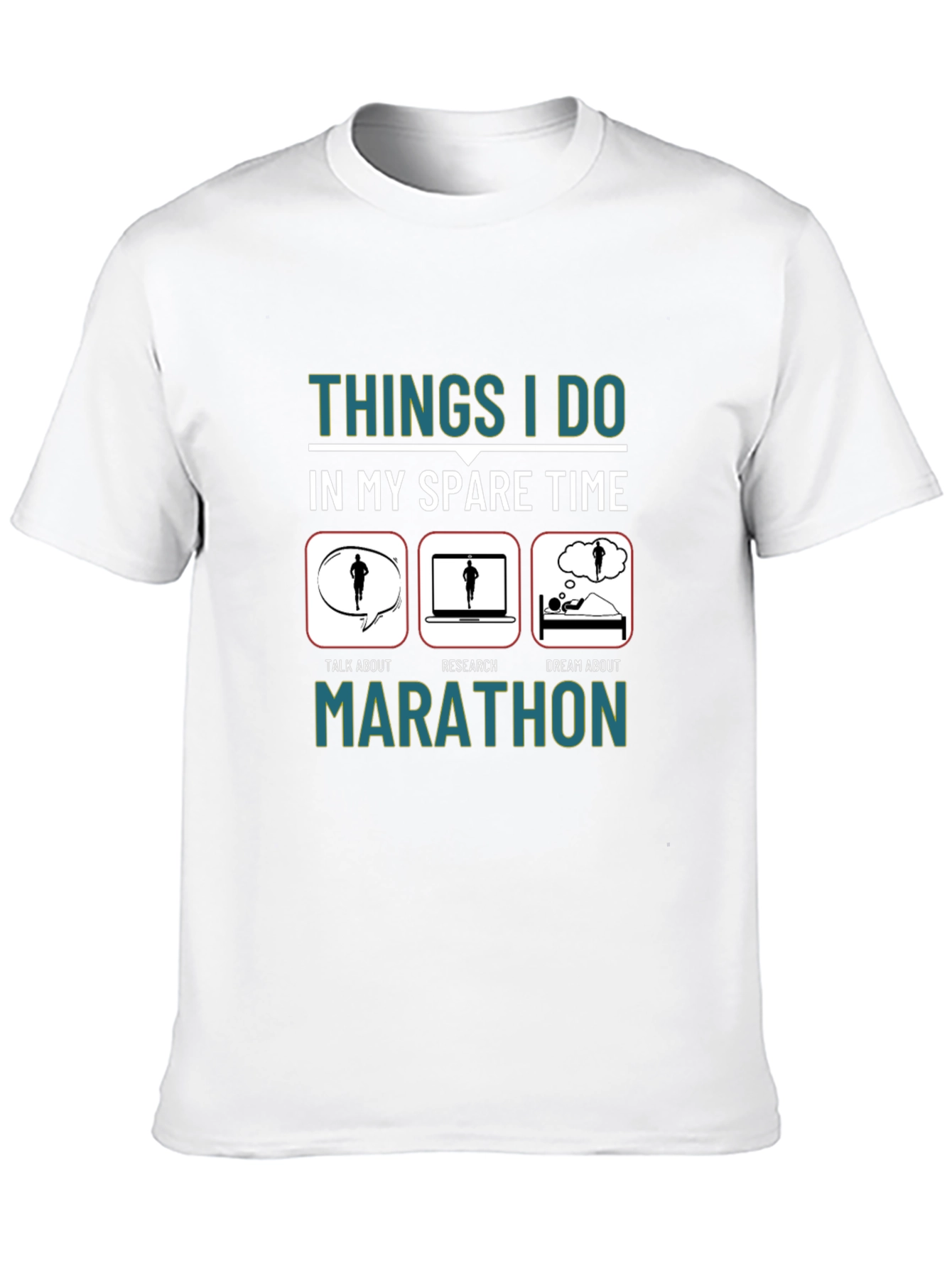 Marathon Runner Spare Time Graphic Tee