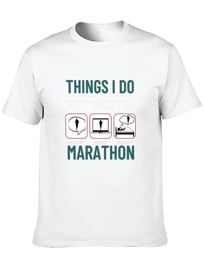 Marathon Runner Spare Time Graphic Tee